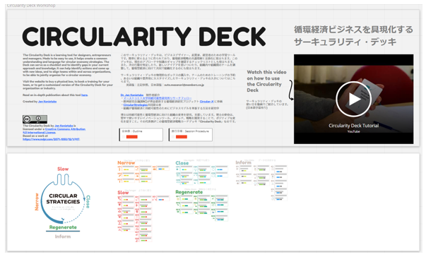 『Circularity DECK（サーキュラリティデッキ）』オンライン・カード