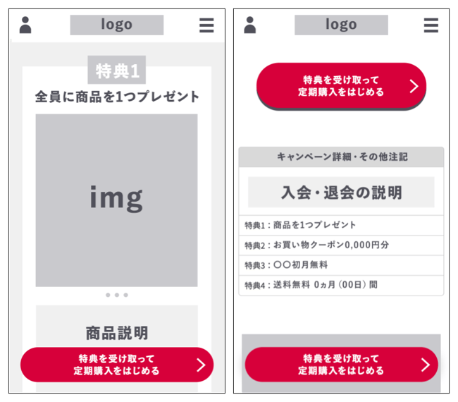 食材宅配サービス_ ページの構成