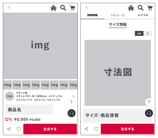 ファッションブランド_ページの構成